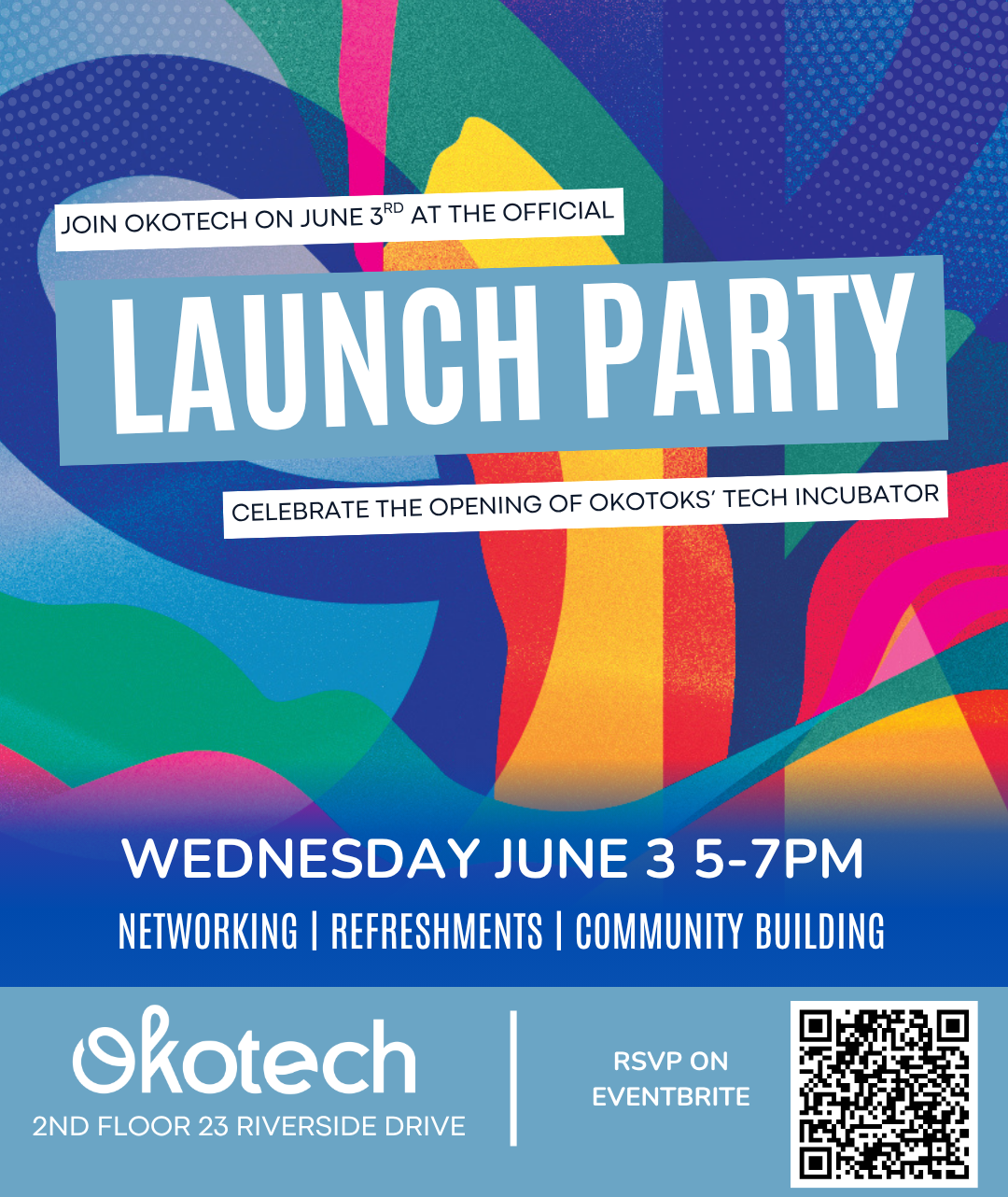 launch party graphic