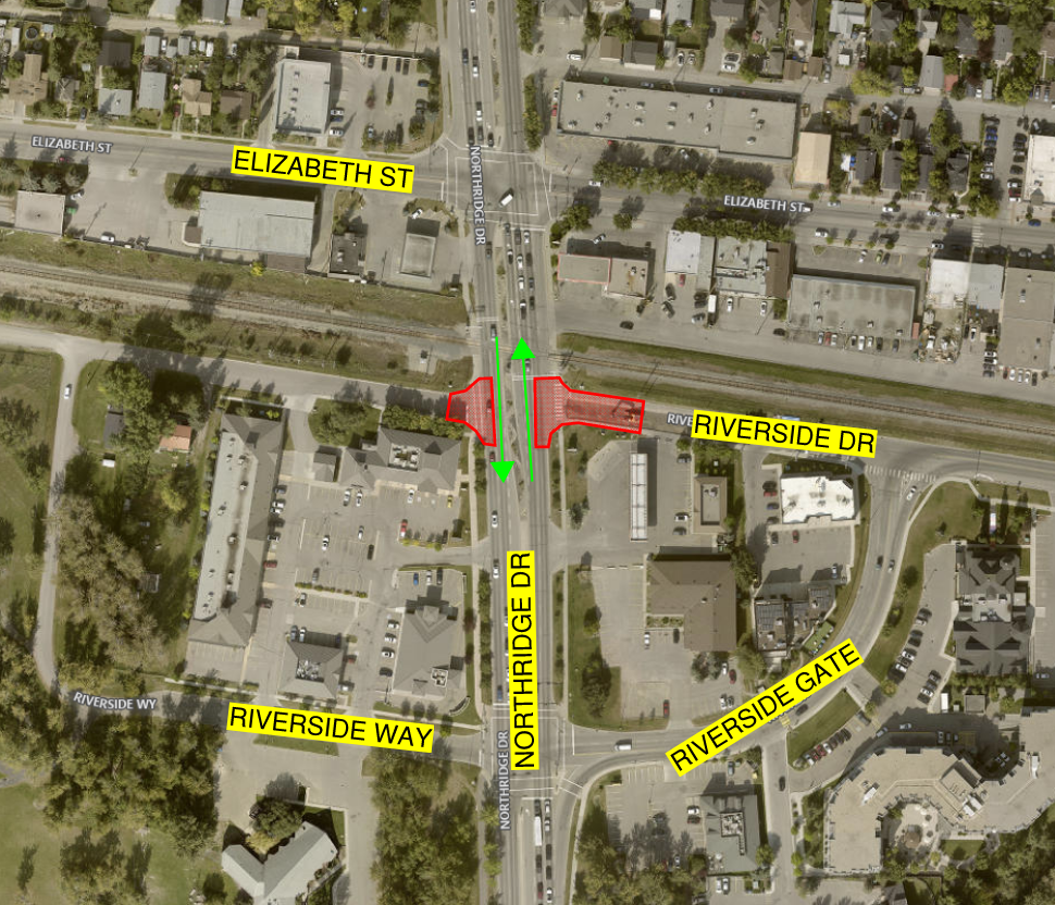 Northridge Drive hydrovac area map