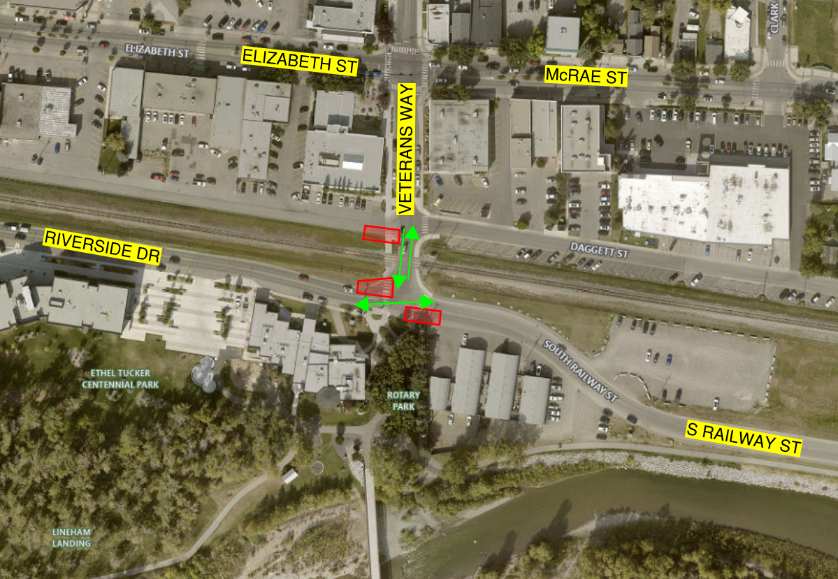 Veterans Way hydrovac location map