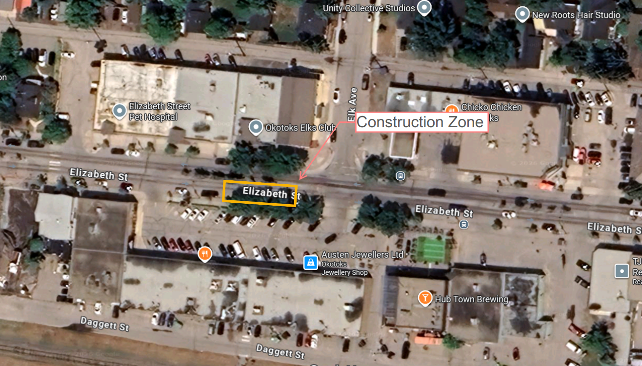 Map of Elizabeth Street