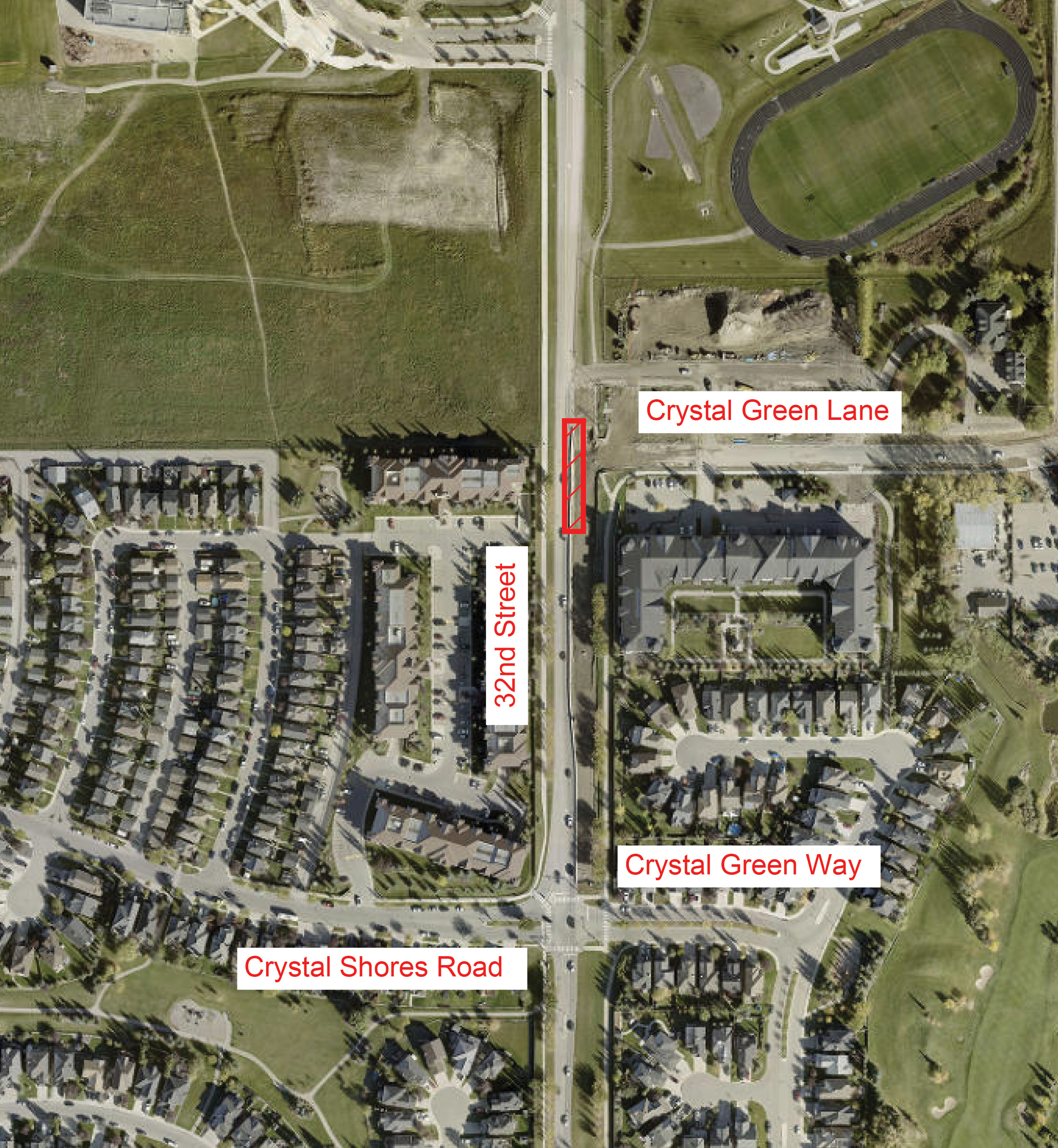 32nd St/Crystal Green Lane work image