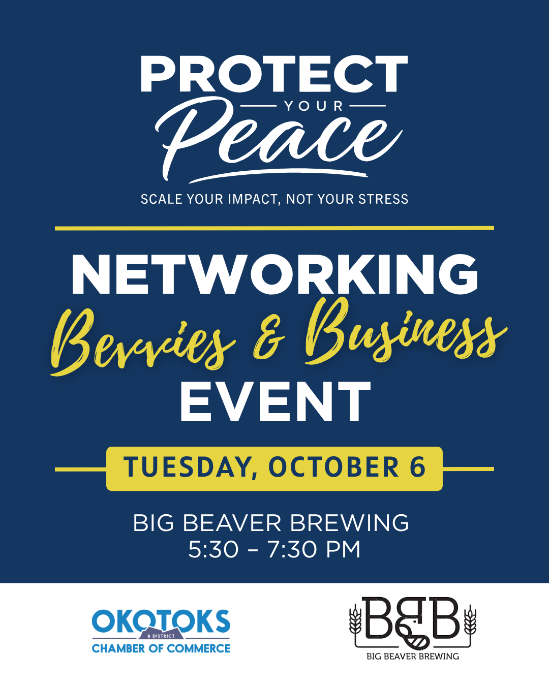 Bevvies and Business Networking Event poster