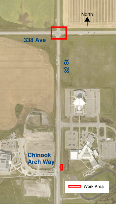 community campus site work area