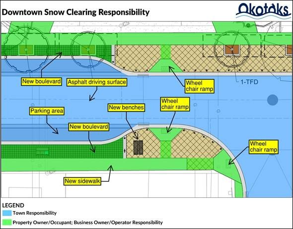 Downtown snow cleaing map