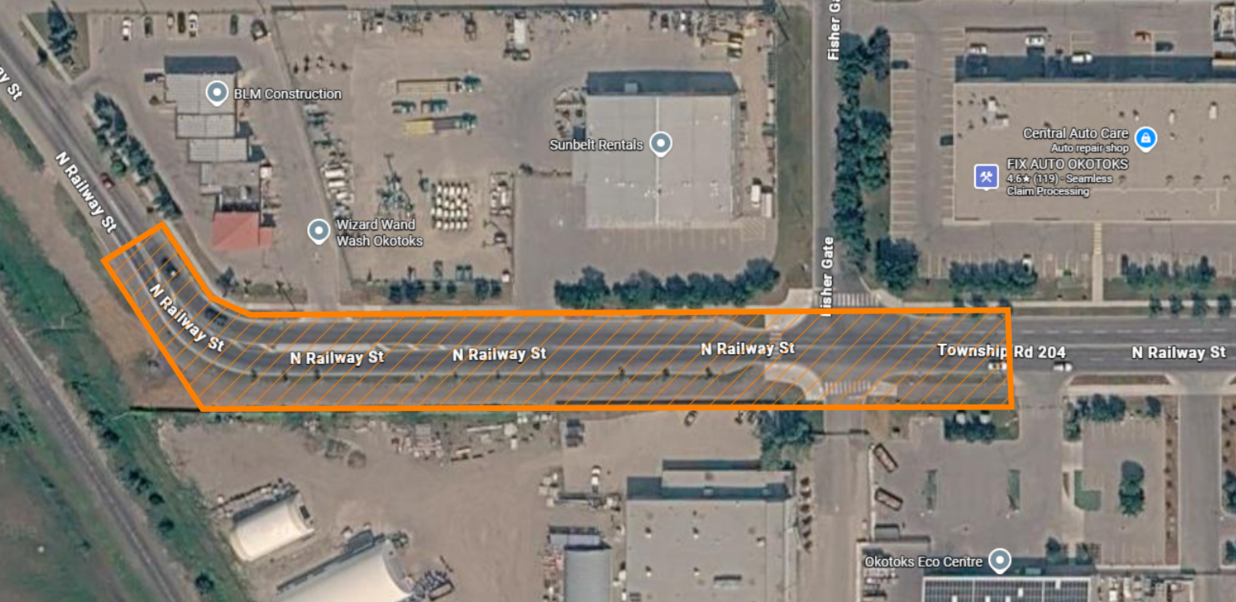 Fortis streetlight installation work area map