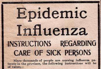 Epidemic Influenza instructions ad