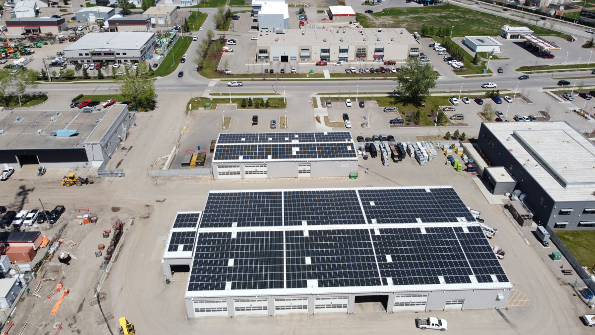 Operations Centre solar installation, completed June 2020