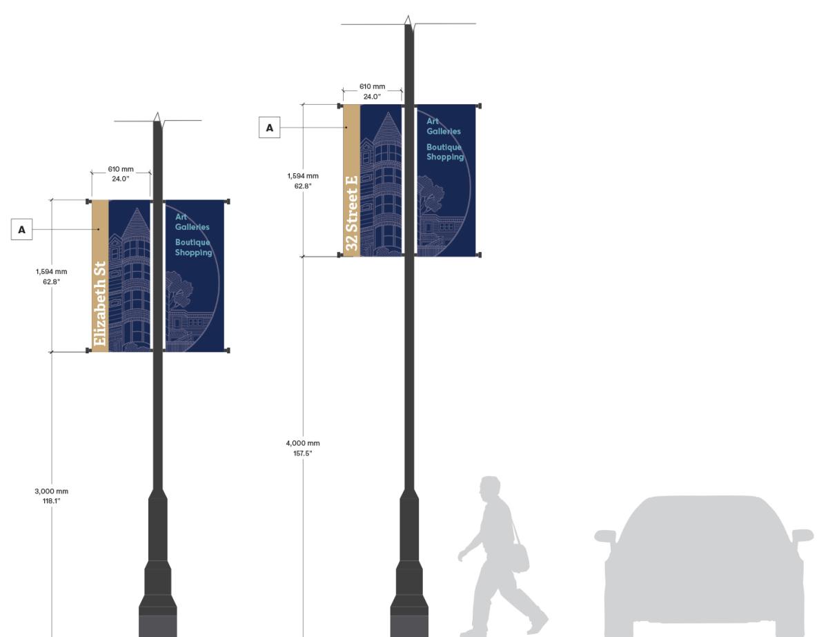 street light pole banners
