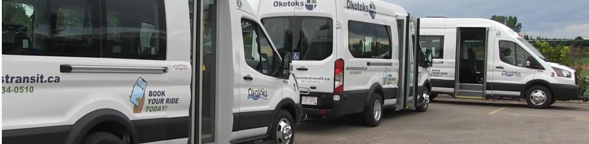 Okotoks Transit vehicles