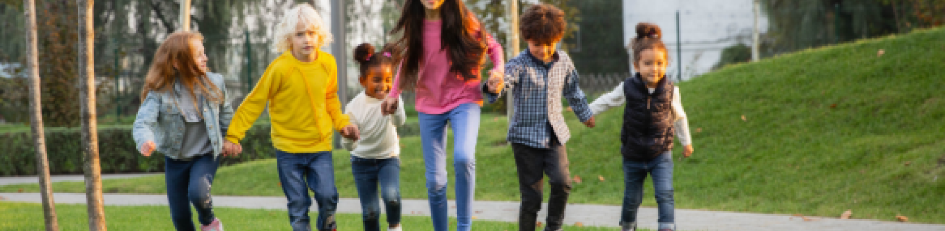 Kids running summer day camps