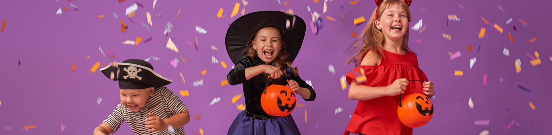 Kids in Halloween Costumes Dancing