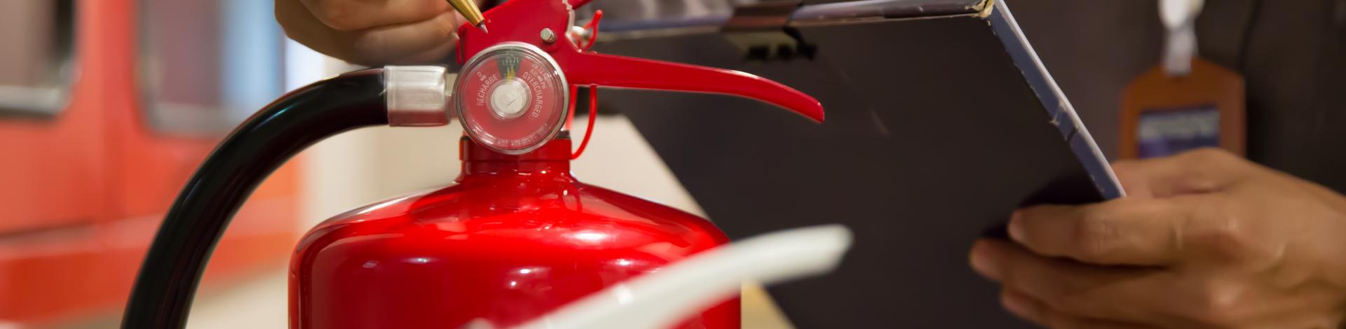 engineers-are-checking-fire-extinguishers