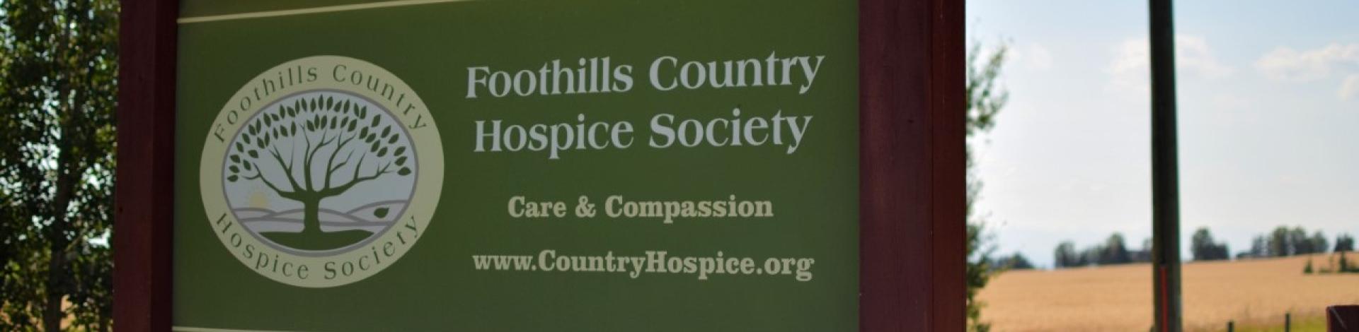 the sign for the Hospice