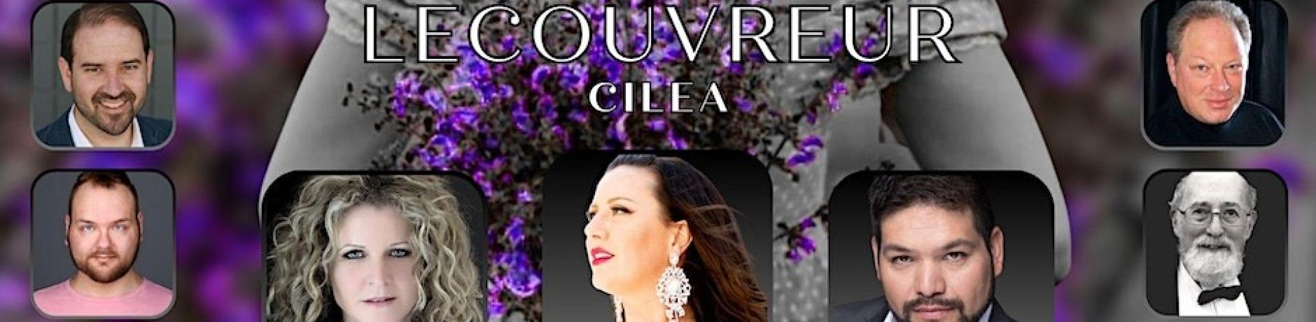 the poster for the opera event with many faces of the singers
