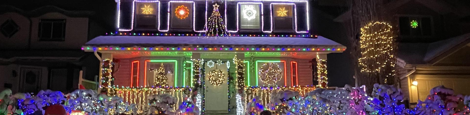 lights on a house