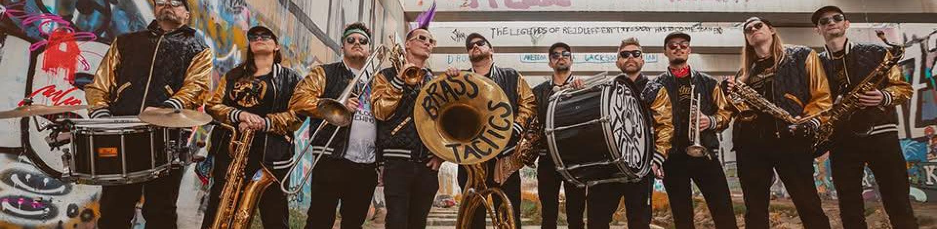 a drum line in a unground parkade