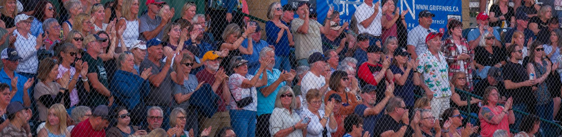Fans at Seaman Stadium cheer during a concert 