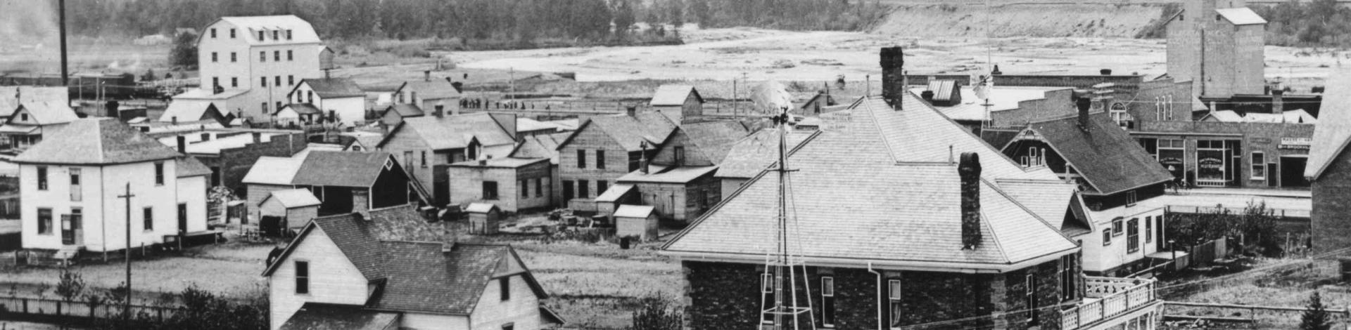 an old photo of okotoks