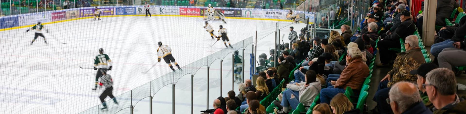 a hockey rink