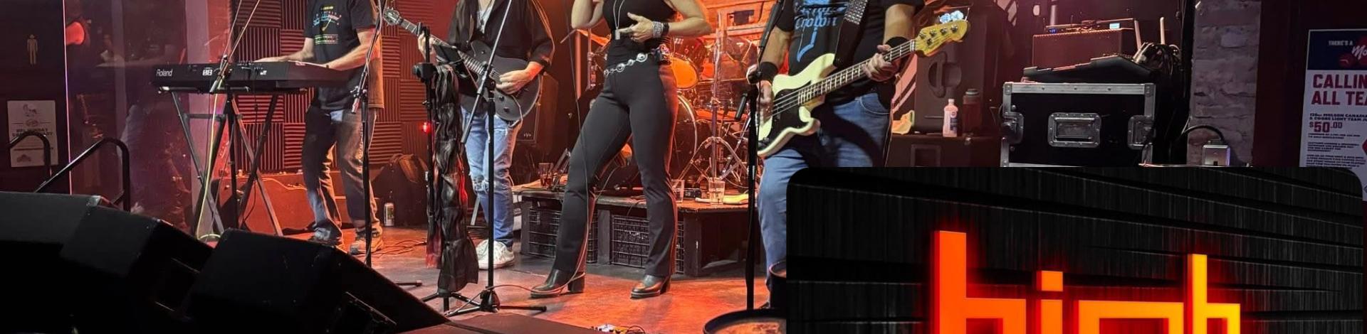 a band on the stage 