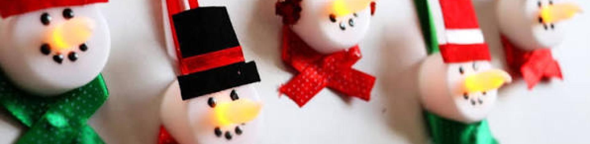 tea light snowman craft