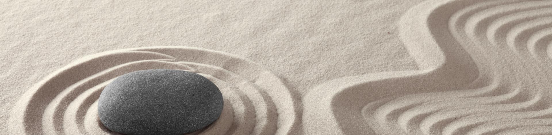 meditation rock garden