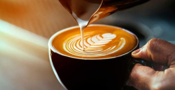 late being poured into mug