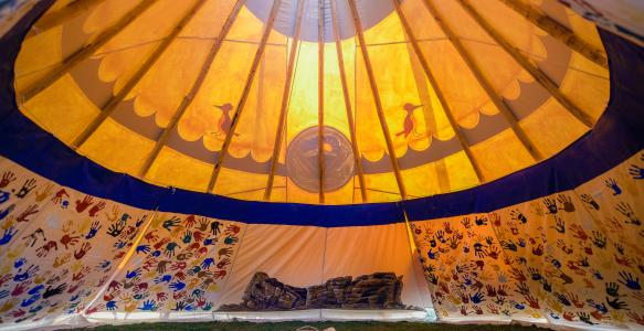 Interior of Town Tipi