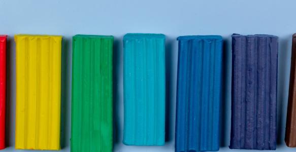 differnt colours of clay