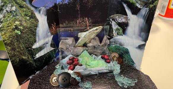 Mixed Media Art Circularity
