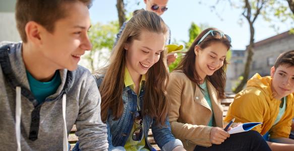 education-high-school-people-concept-group-happy-teenage-students-with-notebooks-learning-campus-yard