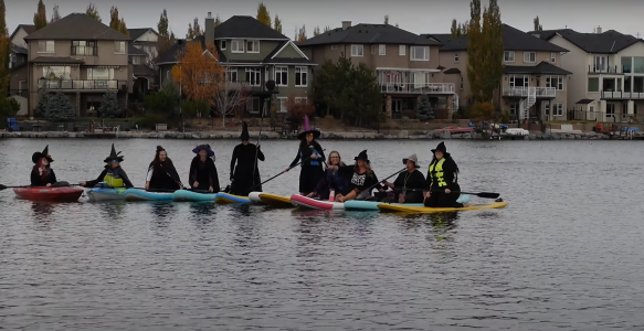 witches on a lake