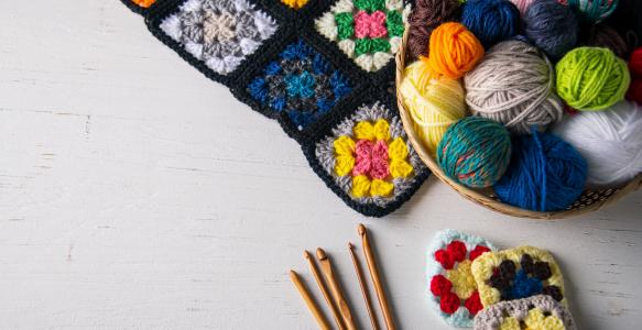 a bowl of yarn