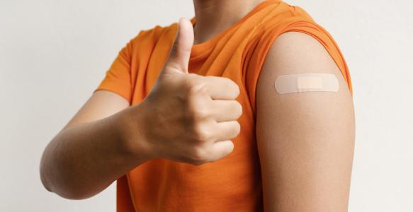 Flu Shot - vaccine - Happy