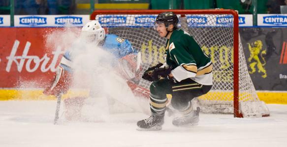 a hockey player on the ice