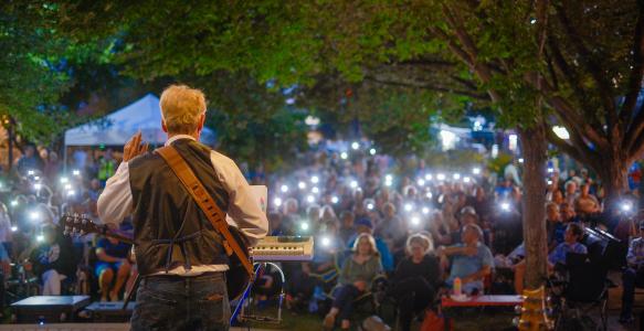 a crowd in okotoks