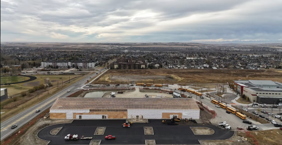 aerial of new pickleball facility