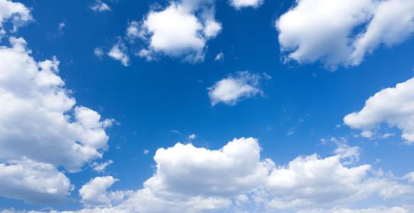 Blue sky with clouds