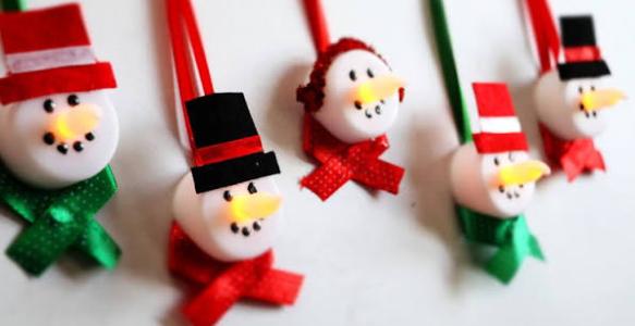 tea light snowman craft