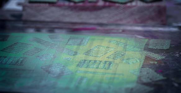 Mixed Media Textured Paint Background