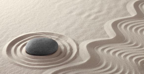 meditation rock garden