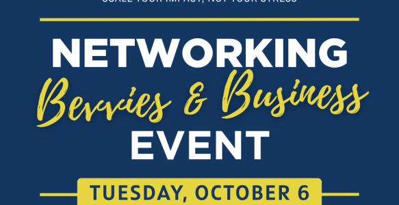 Bevvies and Business Networking Event poster