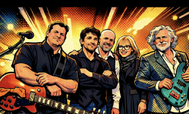 an ai image of the band on the stage