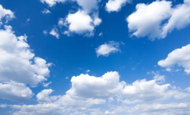 Blue sky with clouds