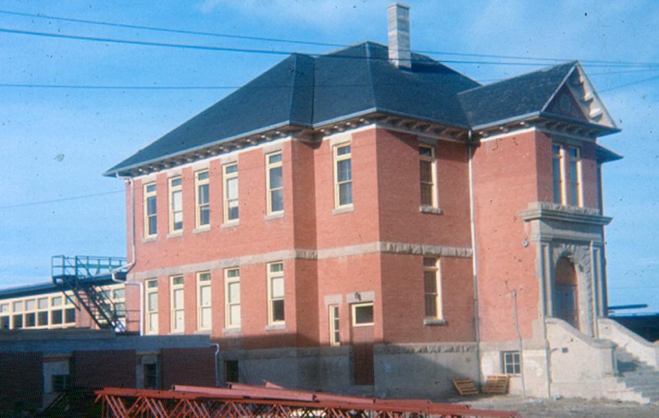 an old school in Okotoks
