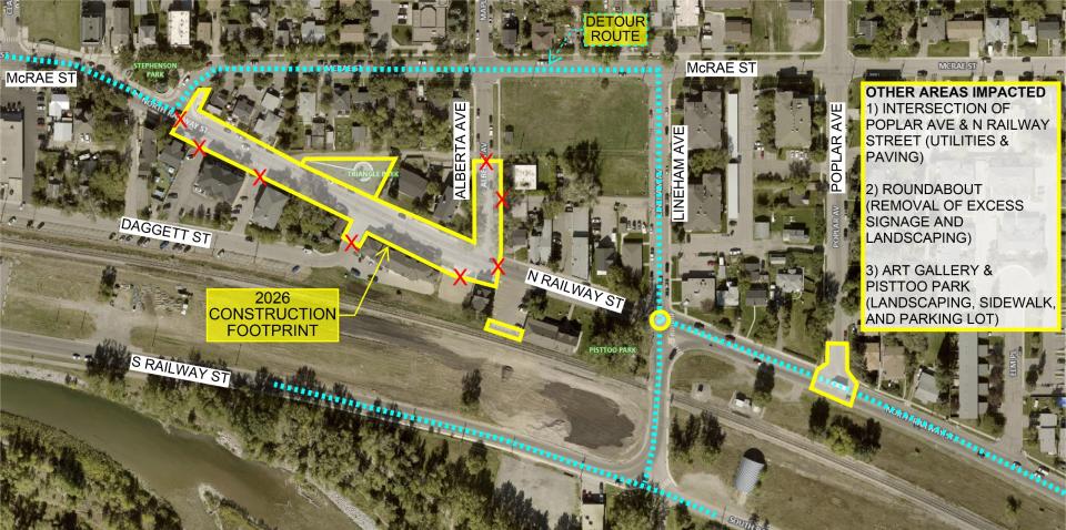 2026 downtown construction footprint map