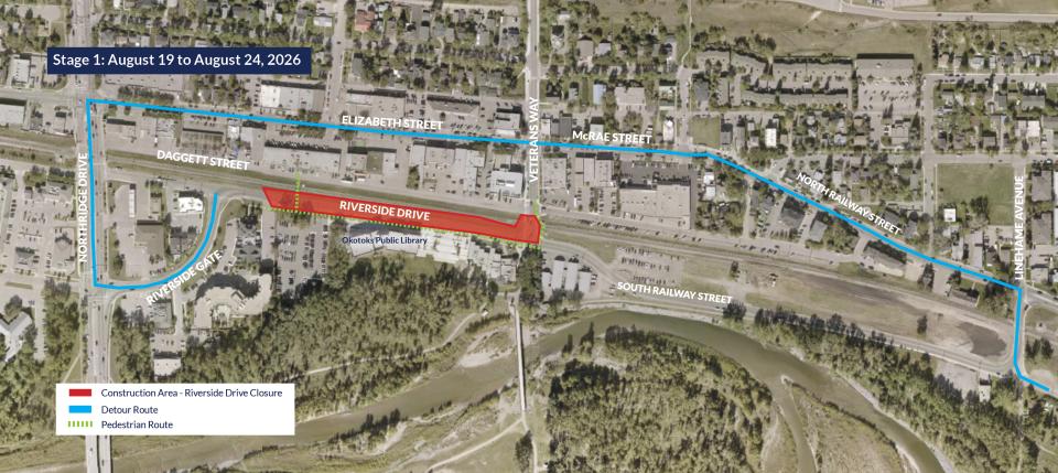 Riverside Drive Stage 1 map