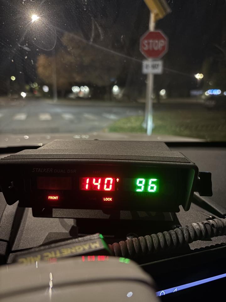 Municipal Enforcement clocked speeder at 140 kilometres per hour