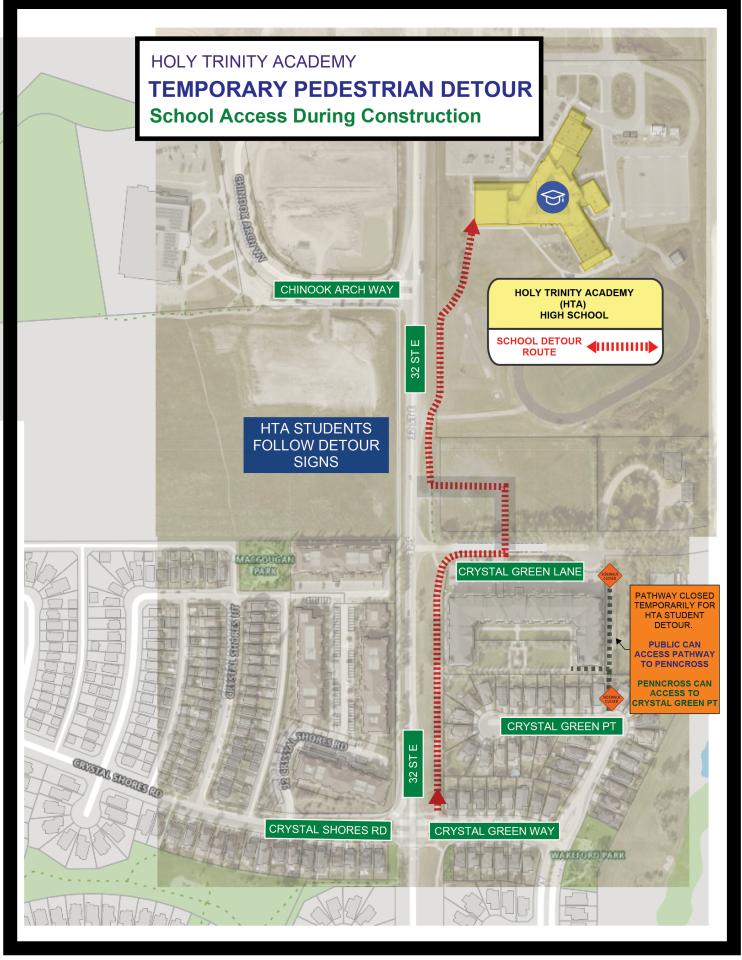 HTA detour map