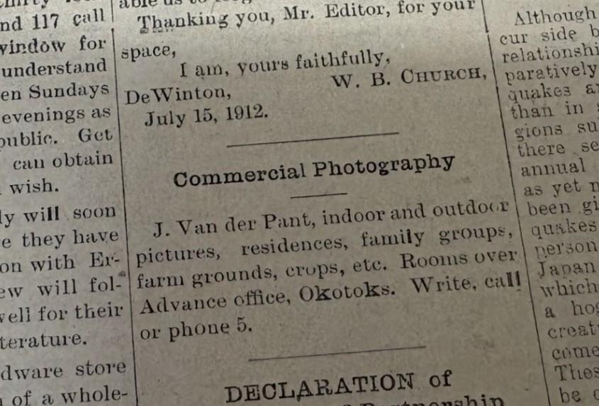 Vanderpant Commercial Photography Paper Add in the Advance